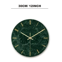 12 inch hanging acrylic wall clock marbling home decoration new nordic style living room bedroom kitchen quartz wall clocks