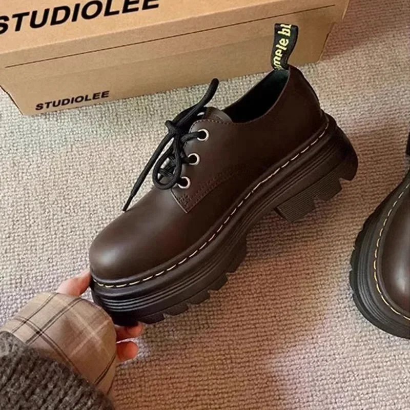 Женская обувь 2024 брендовая женская на высоком каблуке со шнуровкой спереди