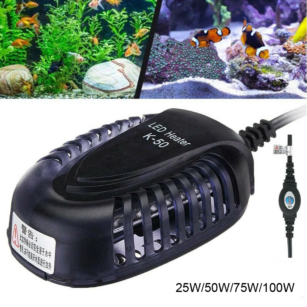 

Маленький мини-подогреватель для аквариума, низкоуровневый водонагреватель для черепахи, светодиодный цифровой фотоавтоматический Взрыв...