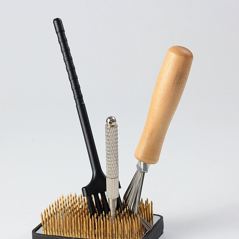 Japanese Ikebana Tool Floral Kenzan Flower Frog Brush Cleaning For Arrangement Rake Needle