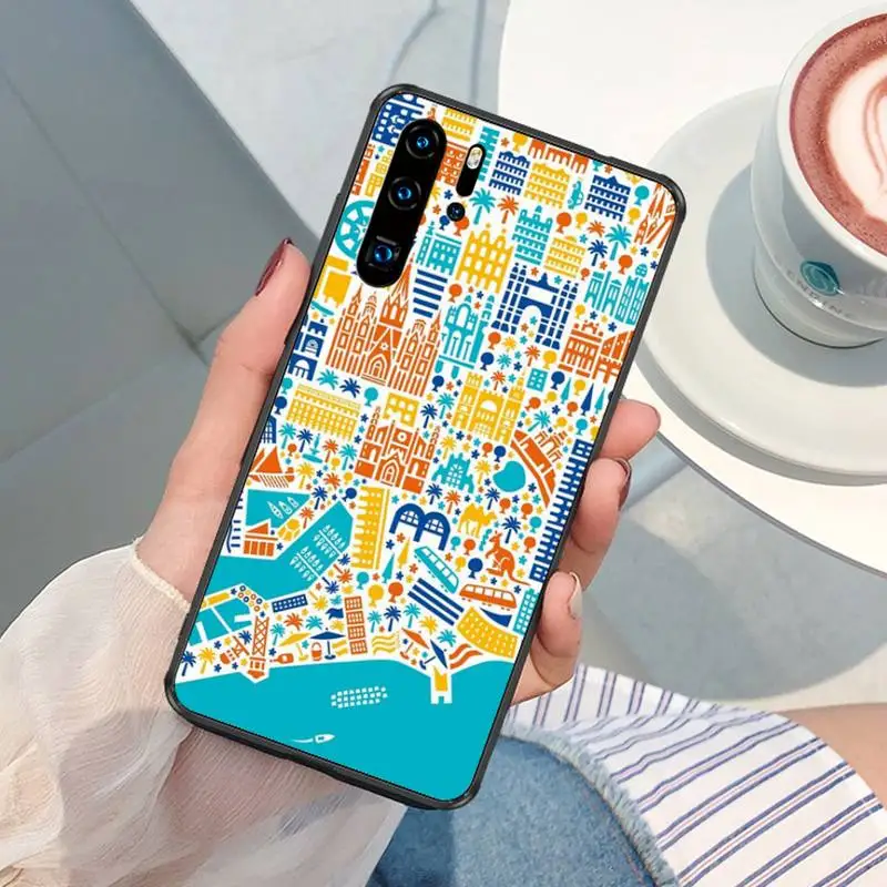 Карта города Барселоны Копенгагена Италия Ливерпуль раньше для OPPO F 1S 7 9 K1 A77 F3 RENO