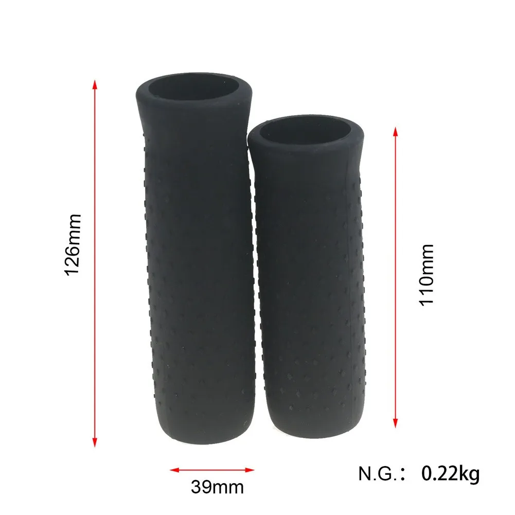 

1 Pair Electric Scooter Silicone Handlebar Grips Bar Cover For Segway-Ninebot MAX G30 Non-slip Bar Parts Black Gray Accessories
