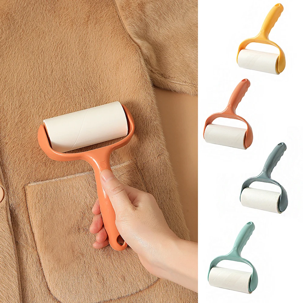 

Tearable Roll Paper Sticky Roller Dust Wiper Pet Hair Clothes Carpet Tousle Remover Replaceable Cleaning Brush Accessories 2022