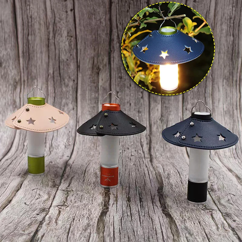 

Vintage Leather Lampshade Cover For Lantern Lampshade Outdoor Camping Household Lighting Accessories Lamp Shades