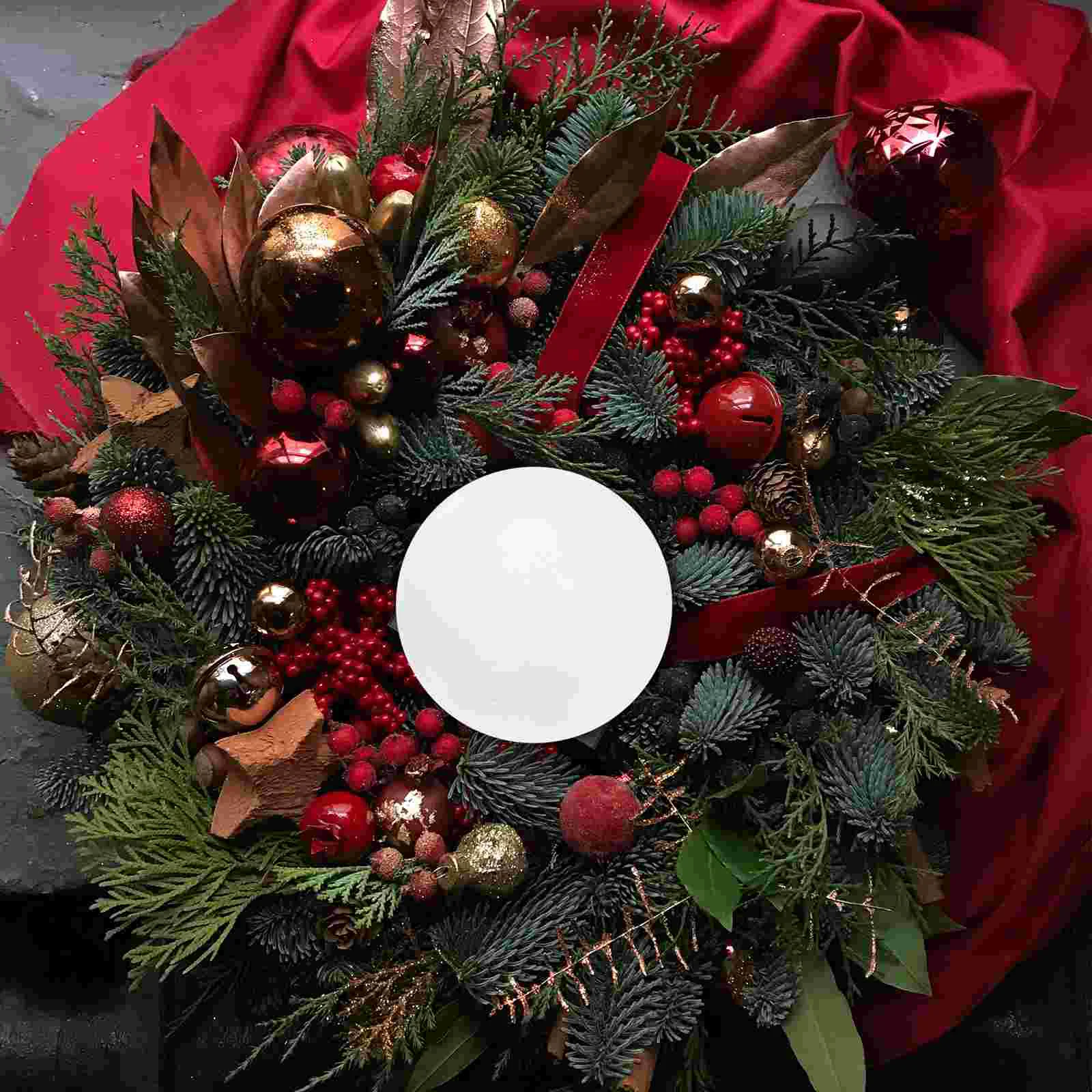 

5 Pcs Stainless Steel Ball Polishing Reflective Lawn Hanging Globe Decorative Gazing Spray Paint Metal Hollow Delicate