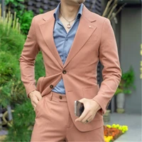 high quality green mens suits with pants 2 piece latest coat pant designs suits tuxedo prom dress party ternos costume 2022