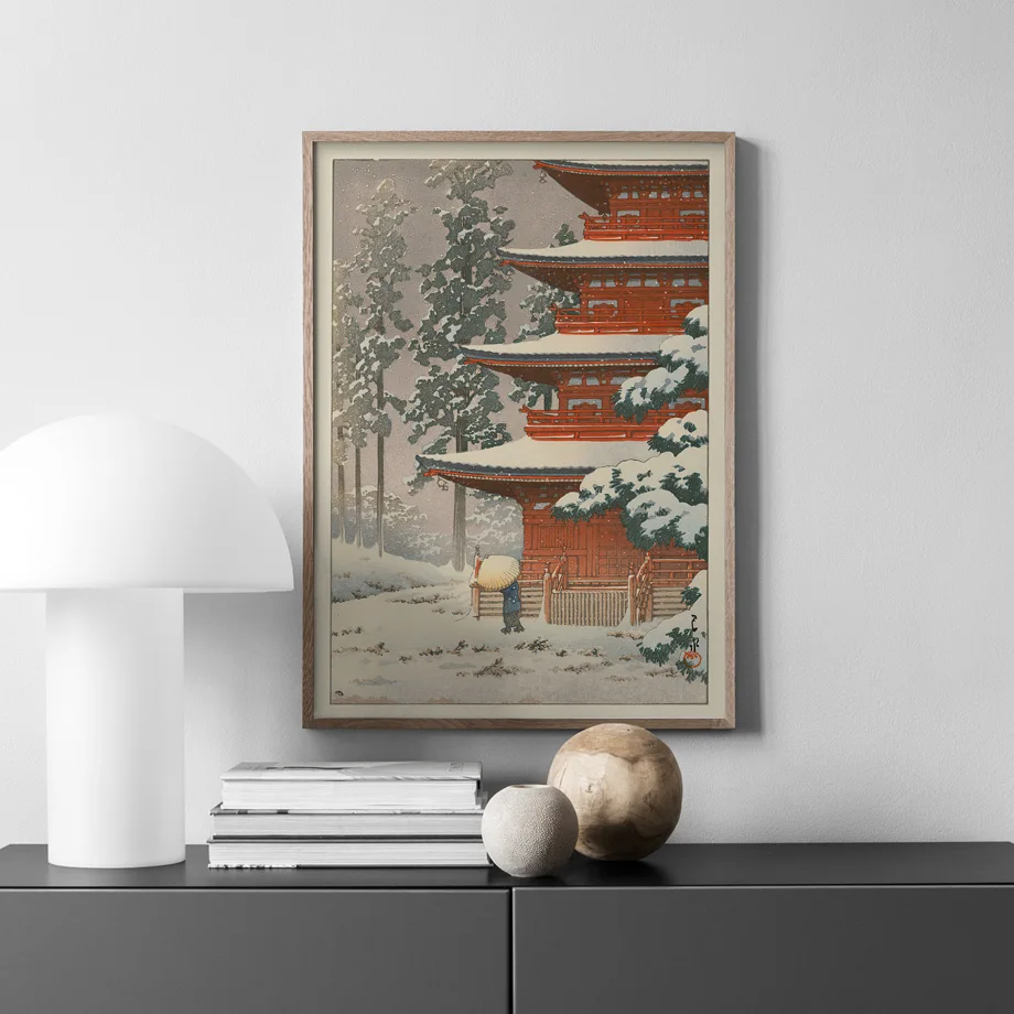 Японская ручная роспись пейзаж настенная Картина на холсте скандинавские принты