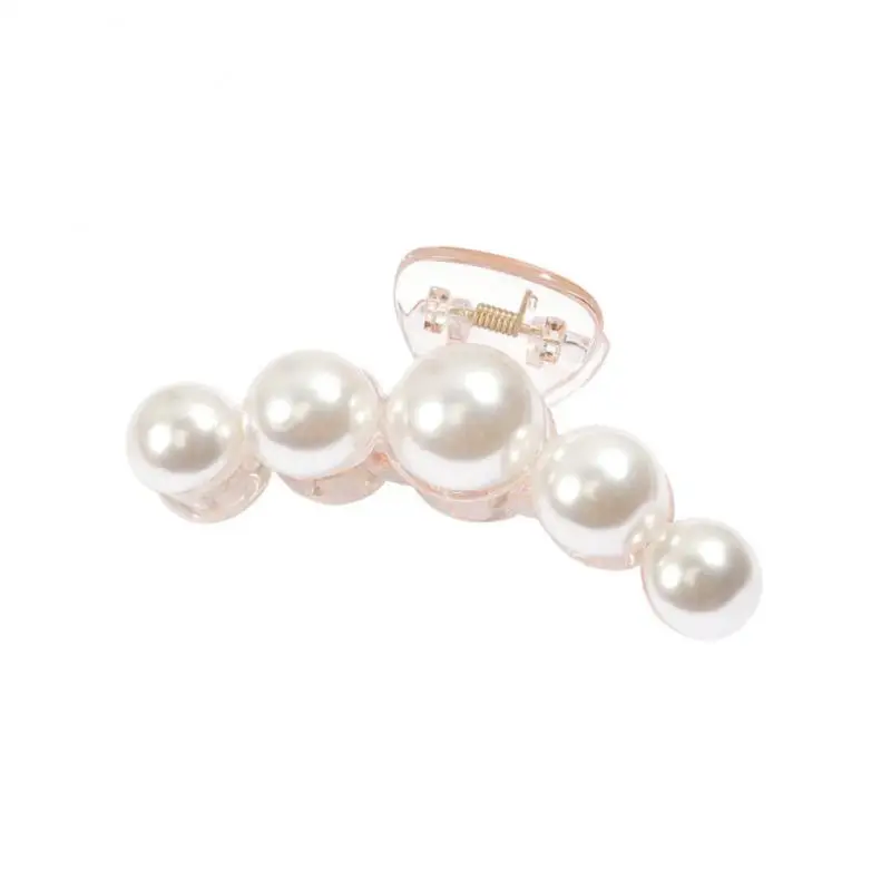 

Big Pearl Hair Clips White Hairpin Pins and Clips Pearl Acrylic Grab Hair Clips for Women Hairpin Headdress Hair Accessories