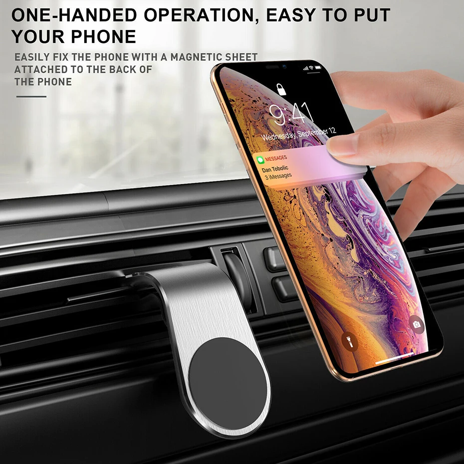 

Magnetic Universal Car Phone Holder Air Vent Mount Stand in Car GPS Mobile Cell Phone Holder Blacket For iPhone11 Samsung Xiaomi