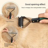 pet knot comb dog hair removal bottom fleece comb rake row comb beauty hair removal comb pet supplies knife knife