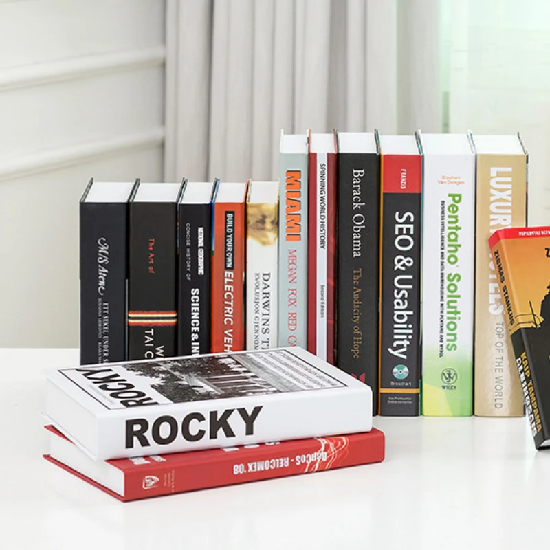 

3 PCS/lot Fake Books Decorations Hotel Club Fashion Decorative Book for Rooms Curious Cabinet Coffee Table Fake Book Ornaments