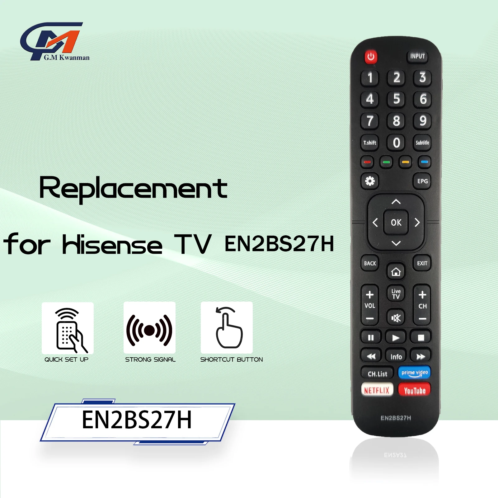 Новый Сменный пульт дистанционного управления EN2BS27H для Hisense Smart TV 43R6 50R6 55R6 65R6 70B7100UW