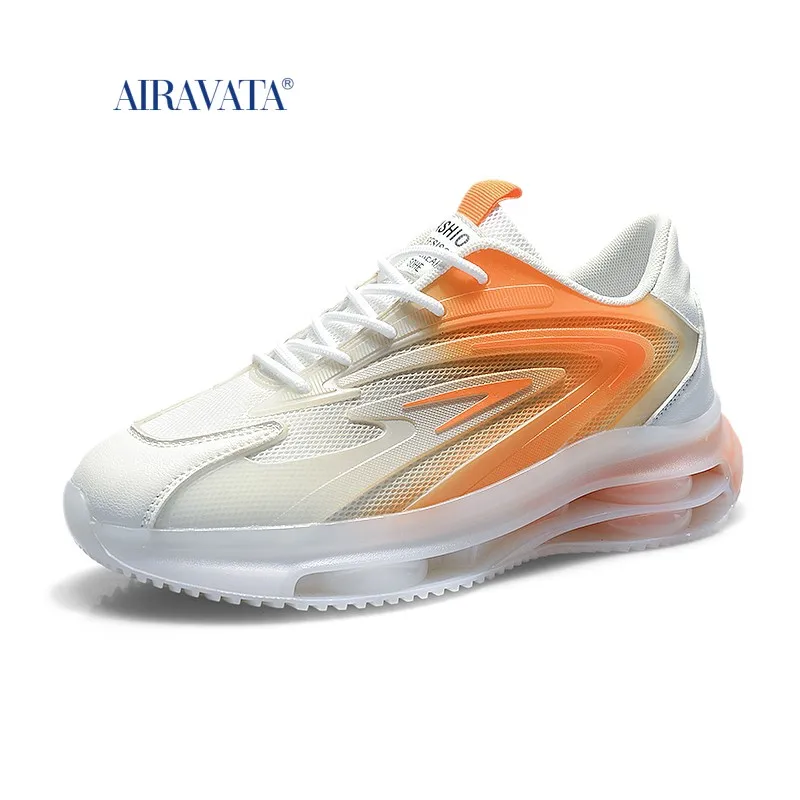 Men Summer 2022 Fashion Breathable Male Sneakers Outdoor Casual Platform Running Leather Non-Slip Gradient