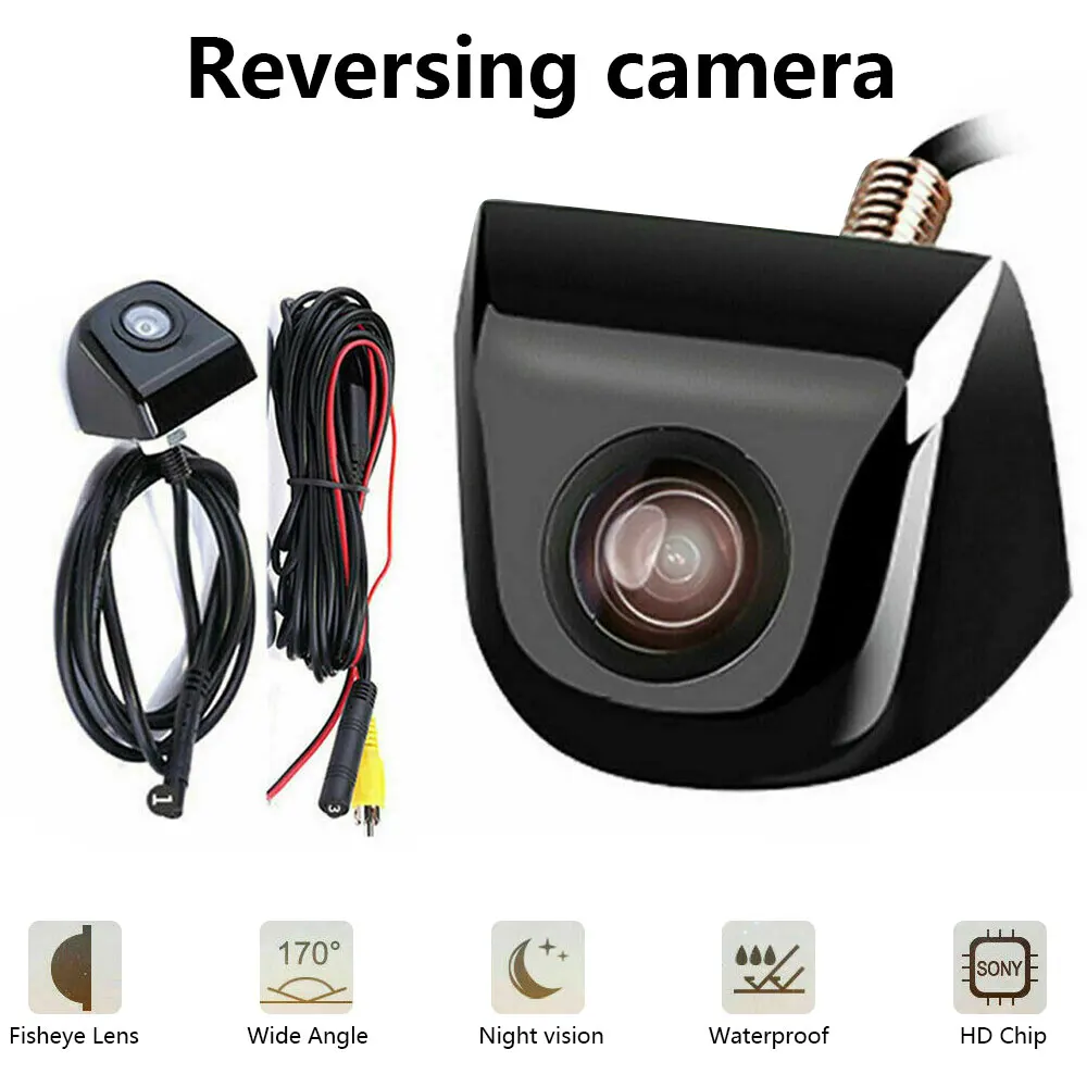 

Автомобильная камера заднего вида с ночным видением HD 170 градусов широкоугольная металлическая Водонепроницаемая камера заднего вида IP67 д...