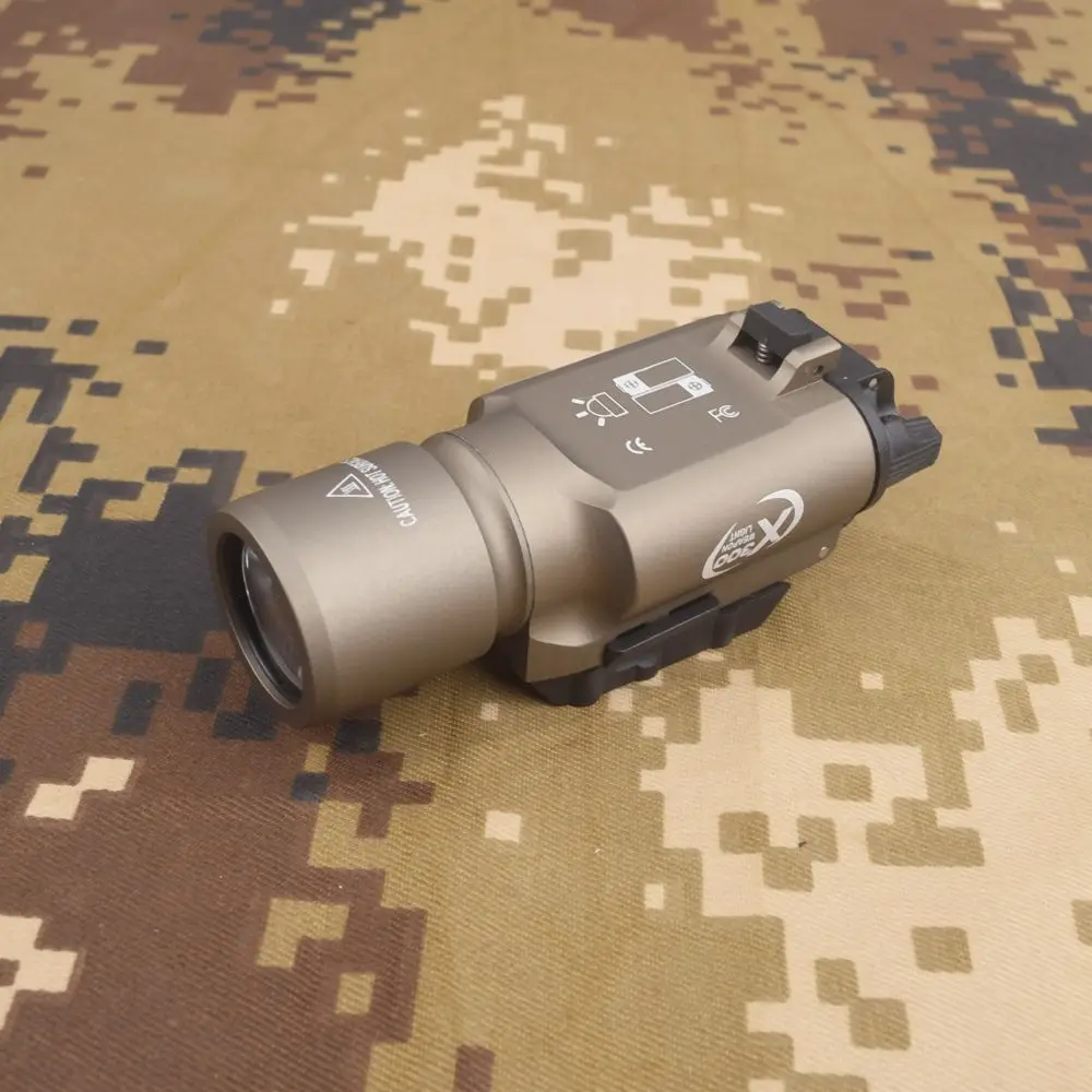 Тактический светодиодный светильник для оружия X300 фонарь страйкбола X300u