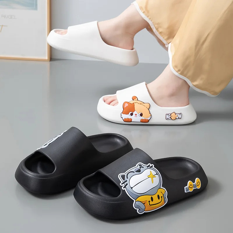 2023 New Summer Flip Flops Women Outdoor Beach Sandals Soft Sole Female Slippers Indoor Couple Platform Slides Ladies Slippers