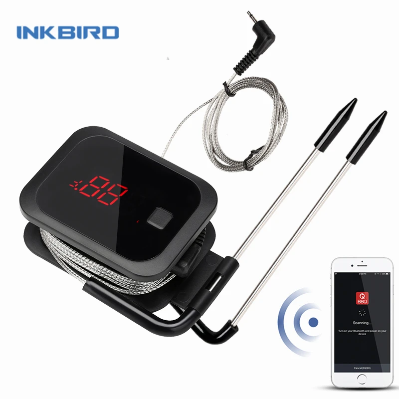 Inkbird sem Fio Carne Comida Termômetro com Sensor de Cozinha para Forno Grill Churrasco Bife Turquia Fumante Cozinha Inteligente Termômetro Ferramenta