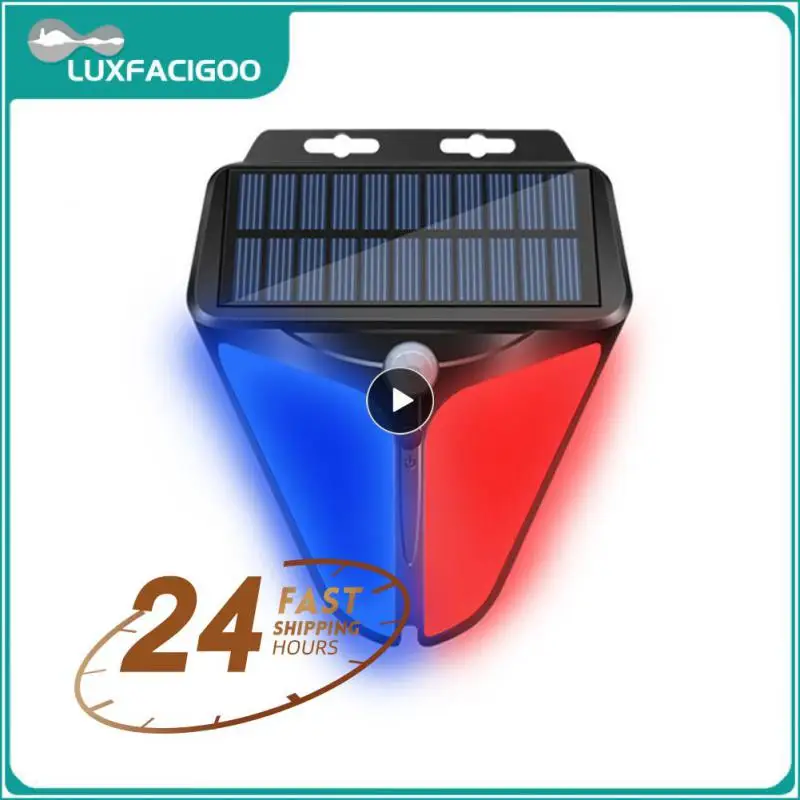 

Flash Alarm Lamp Solar Alarm Light Wireless Solar Powered Strobe Light Siren Ip65 Waterproof Home Yard Outdoor Solar Lighting