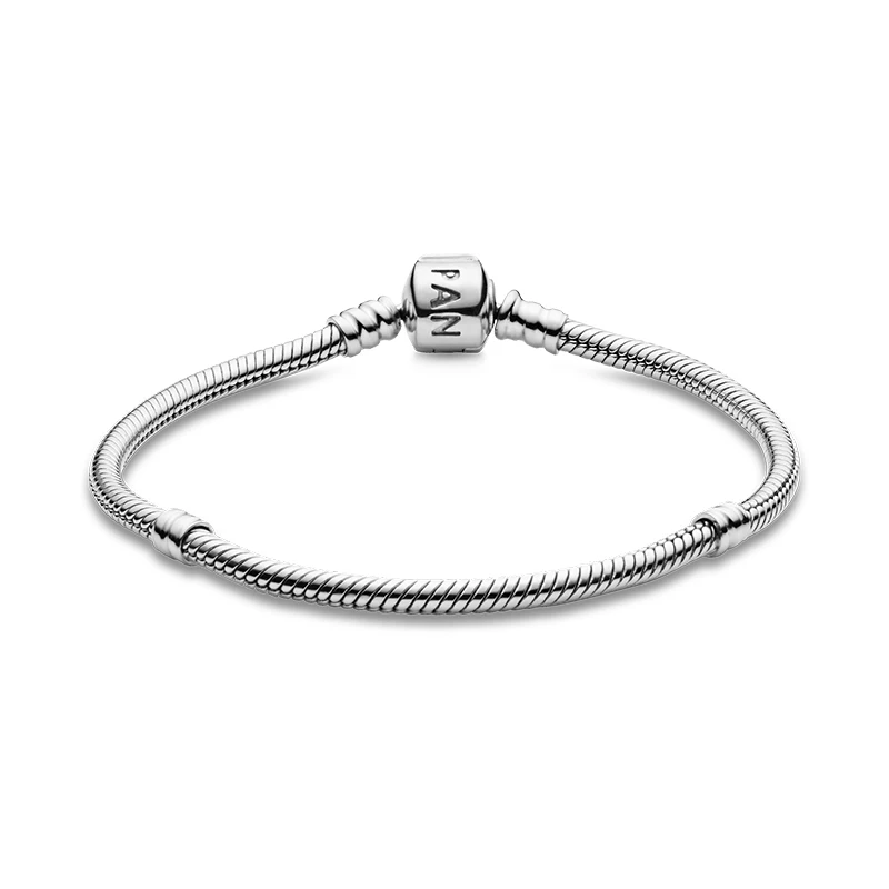 hot selling high quality authentic silver color snake chain pandora bracelets brand charm silver 925 bracelet for women jewelry free global shipping