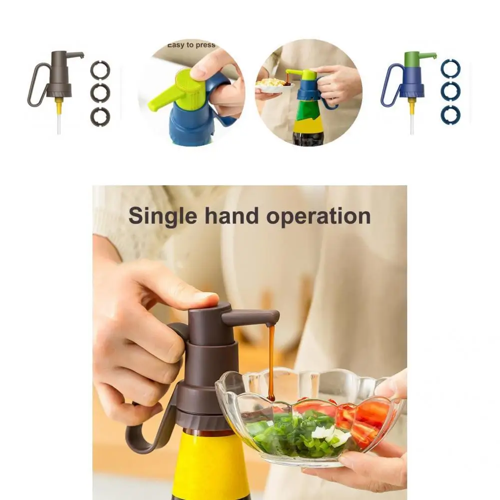 

1 Set Great PP Scentless Tightly Seal Bottle Head Pressure with Handle for Home Bottle Pump Bottle Head Pressure