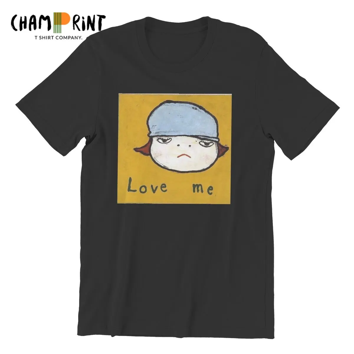 

Yoshitomo Nara Pop Art T Shirts for Men Cotton Funny T-Shirts Crewneck Tees Short Sleeve Clothing Printed