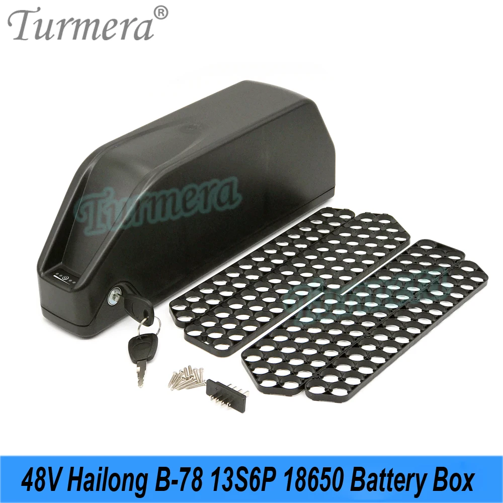 Чехол для аккумуляторной батареи Turmera 36 В 48 Hailong E-bike чехол с 13S6P 13S4P 18650 держателем