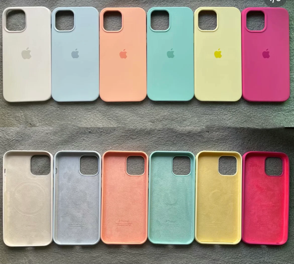 Оригинальные официальные роскошные силиконовые чехлы для iPhone 16 15 12 Pro Max 13 11 14