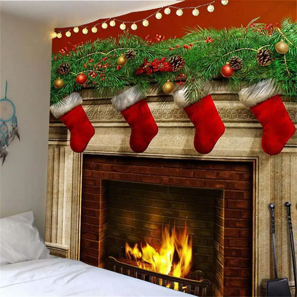 Fityle Рождественское искусство Домашний настенный гобелен Настенное украшение