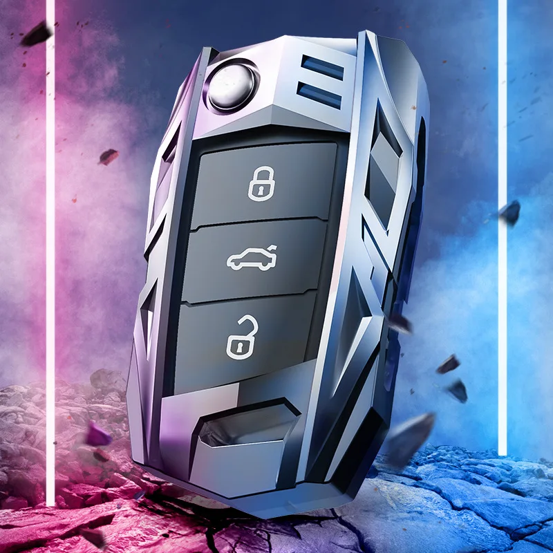 

Металлический чехол для автомобильного ключа из оцинкованного сплава для Volkswagen GOLF Sagitar LAVIDA Tiguan L Teramont TAYRON Golf Sportsvan