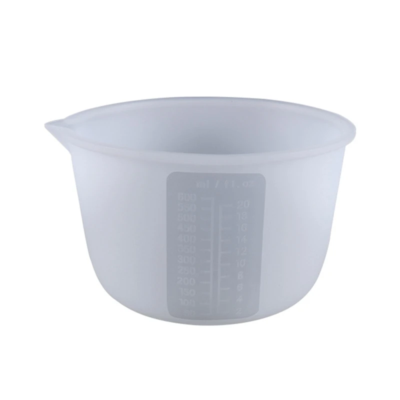 

Silicone Flexible Measuring Cups Squeeze & Pour 600ml Soft Graduated Cup with Metric Measurement Markings BPA Free