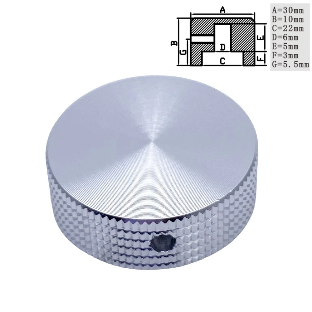 

1 шт., алюминиевая ручка, ручка потенциометра 30*10*6 мм, переключатель громкости, поворотные ручки энкодера