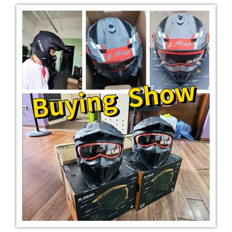 LS2 двойной спортивный шлем для мотокросса мужской мотоциклетный высшего