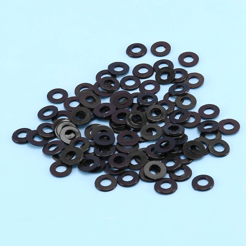 

M5 X 10Mm X 1Mm Black Nylon Flat Washers Gaskets Spacers 100PCS