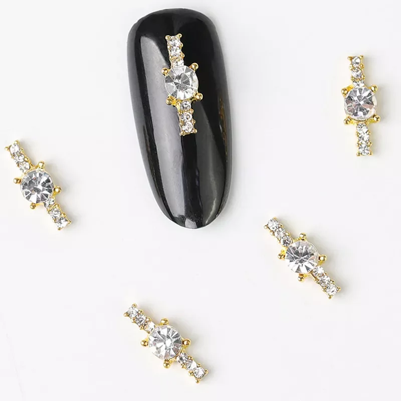 

10 pieces diy 3D Moon gemstone rhinestones for Nail Art decorations Design charms alloy manicure jewelry accessories