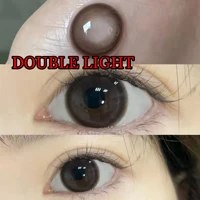 hotsale 14 50mm dolly color contact lenses for eye cosmetic women men makeup with power double light chocolate