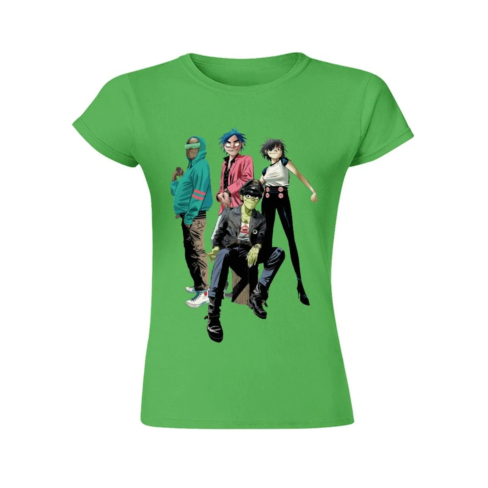 

Gorillaz Summer New 90 's Short Sleeve Print Clothing Women's Cotton T-Shirt Harajuku Graphic Clothing