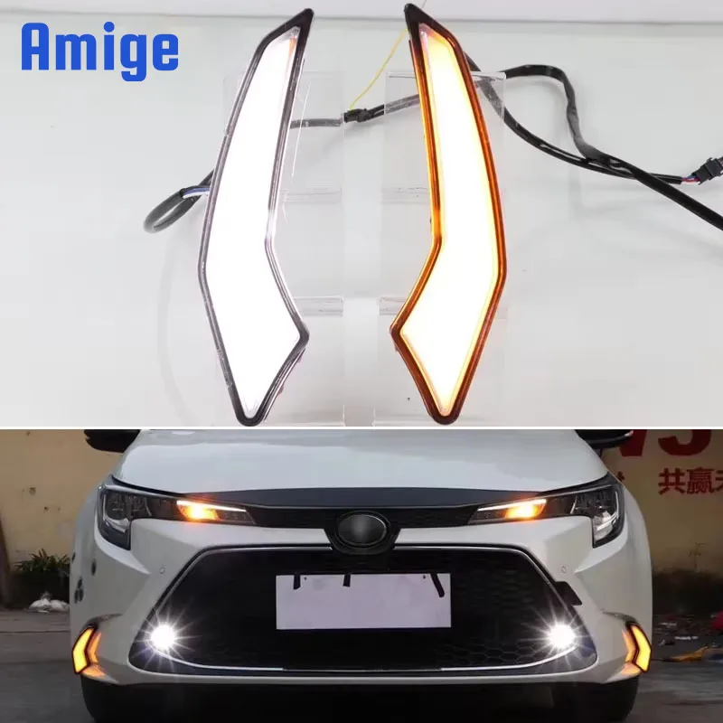 12 В автомобильные светодиодные дневные ходовые огни DRL для Toyota Corolla L/LE/XLE US 2019 2020