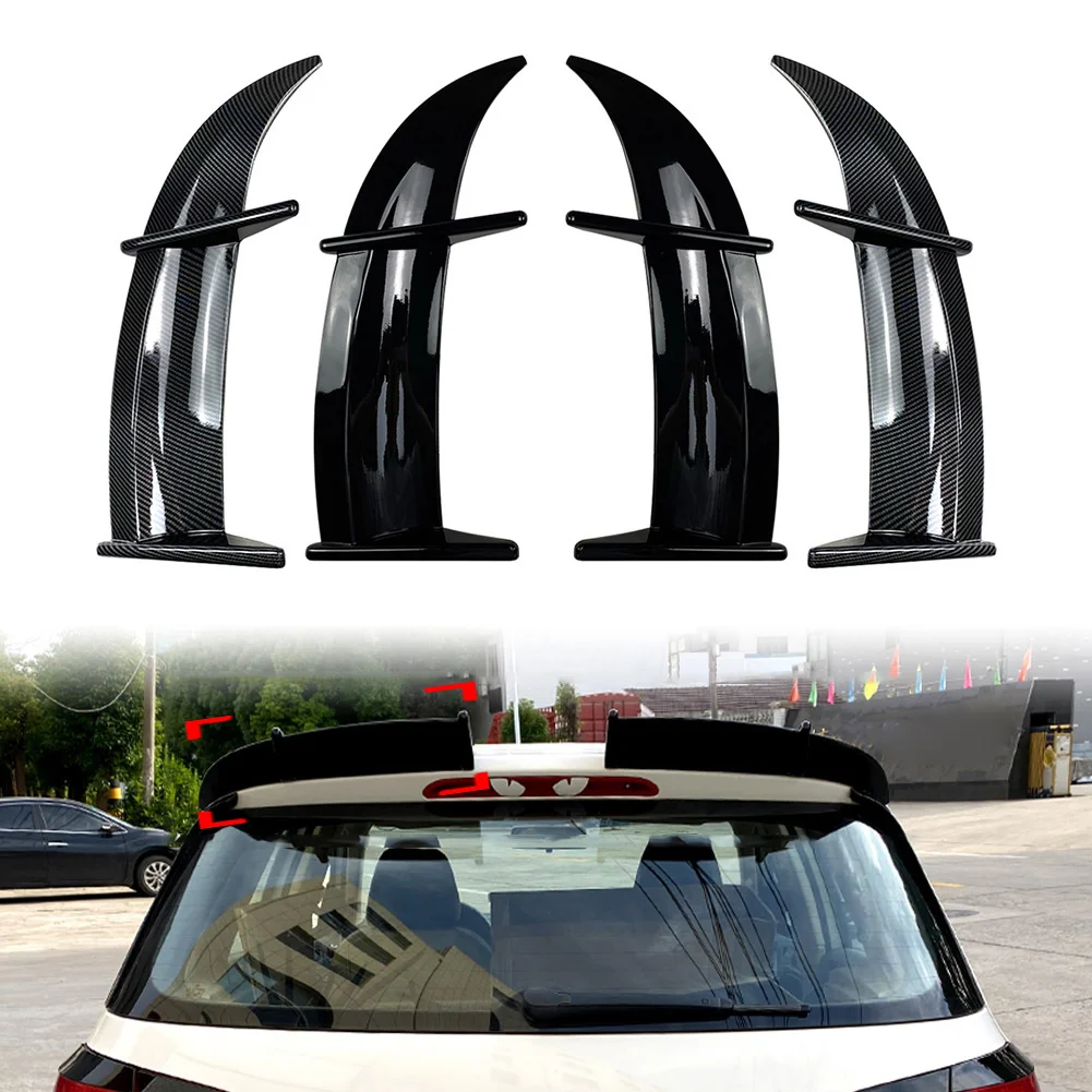 

2Pcs Car Rear Roof Spoiler Window Wing Decoration Trims For Volkswagen Golf MK6 2008-2012 For VW Golf 6 2008 2009 2010 2011 2012