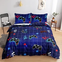2022 gamepad duvet quilt covers queen king twin size comforter anime bedding linen calico cotton135x200 2 bedrooms set