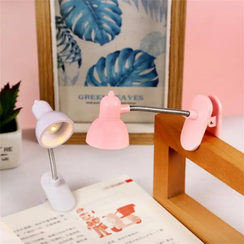 

Lr41 Three Pieces Led Table Lamp Clip Design Night Lights Reading Lamp Household Tools 12.5x5cm Mini Desk Lamp For Bedroom Study