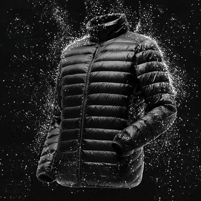 New2022 Men Spring Jacket Ultra Light Thin 90% White Duck Down Jackets Casual Portable Spring Coat for Men Down Parkas Size 4XL