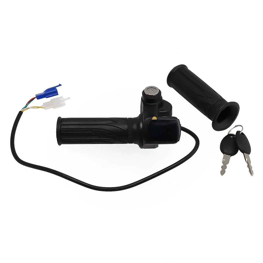 

High Quality Brand New Durable Bike Grip Handlebar E-Bike LCD Display Replacement ABS + Rubber Bicycle Scooter
