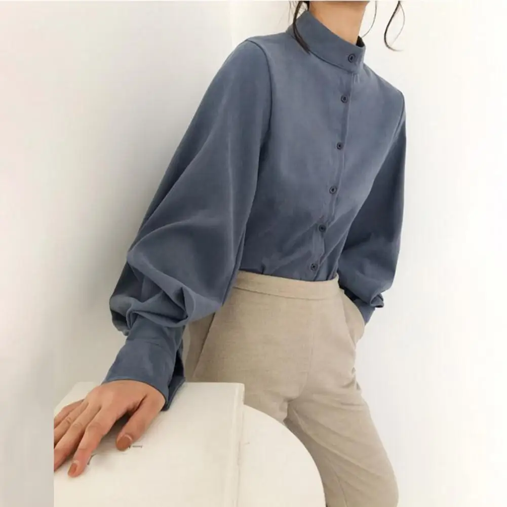 

Popular Women Shirt Breathable Lady Shirt Soft Casual Women Shirt Blouse Top Dress Up