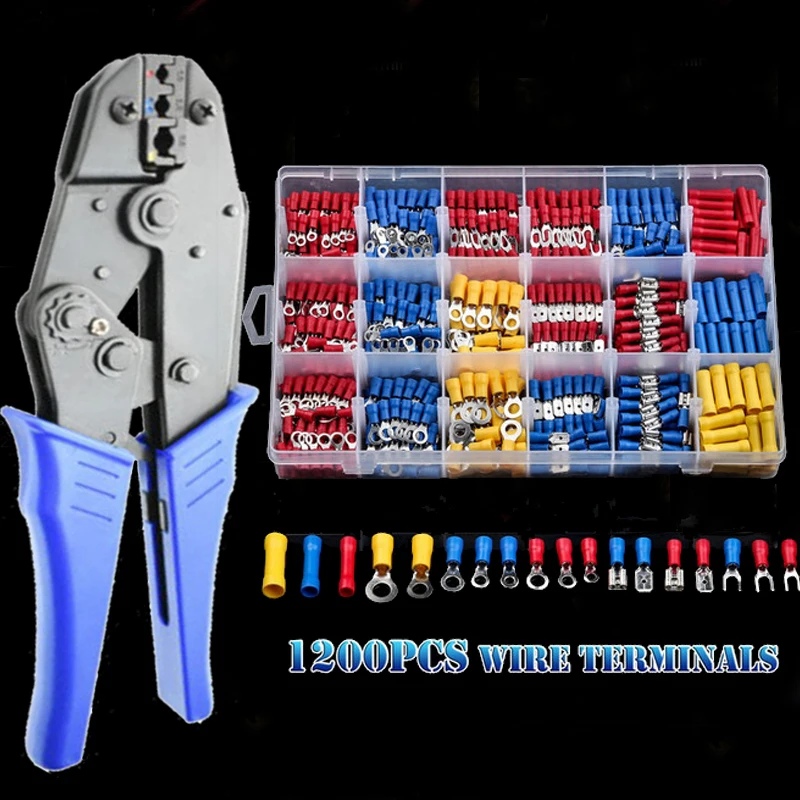 1200/720/480/330/280 шт. 0 5-6 мм2 наконечники для кабеля в ассортименте коробка