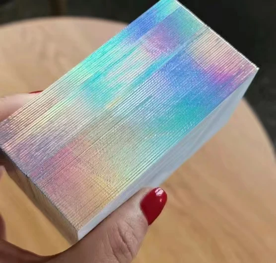 

Custom Hologram Edge Cards Thanks Cards Business Cards Foil Stamping Personal Cards