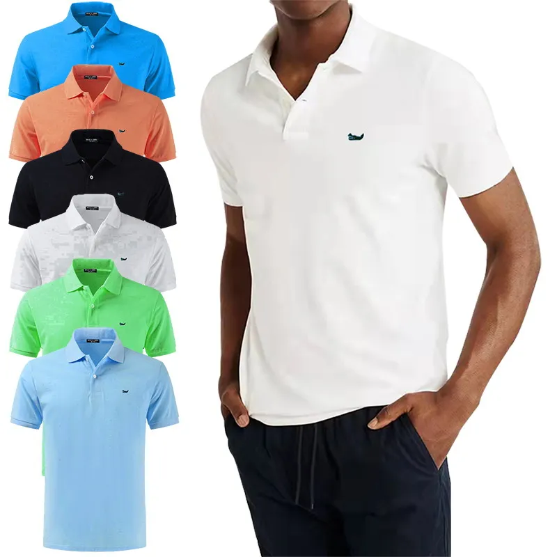 

100% Cotton Mens Polo Shirt Summer Top Quality Sportswear Tees XS-5XL Solid Color Short Sleeve Polos Homme T-shirt Clothes