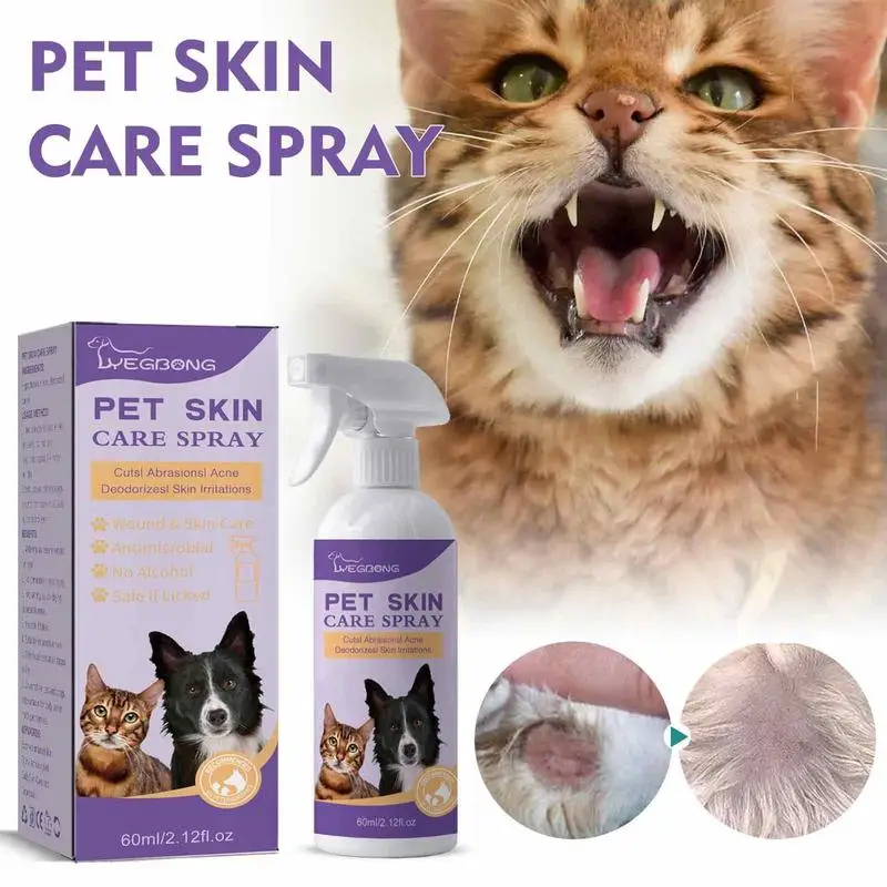 

Pet Skin Care Spray Dog And Cat Dermatitis Eczema Remove Mites Anti Itch Spray Provide Instant Relief Pet Healthy Care Supplies