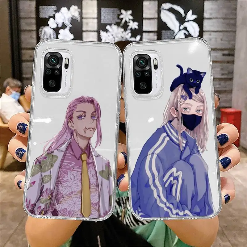 

Sanzu Haruchiyo Tokyo Revengers Phone Case Transparent for Xiaomi redmi note x f poco 10 11 9 7 8 3 i t s pro cover shell coque