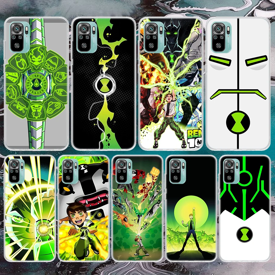 Мягкий чехол для телефона с рисунком Бен 10 Xiaomi Redmi Note 14 13 12S 12 11S 11 11E Pro Plus 10S 9S 9 Note14