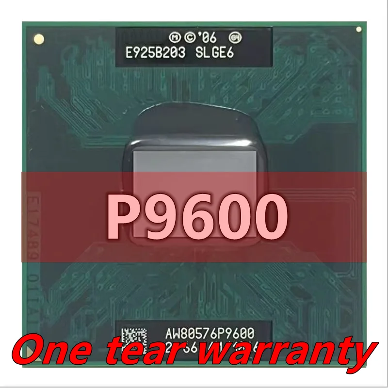 

Двухъядерный процессор P9600 SLGE6, 2,6 ГГц, 6 Мб, 25 Вт, разъем P